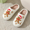 Christmas Snowflake Gingerbread Slippers - Whatever You Like Shop