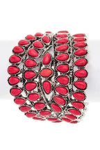 Compressed Stone Western Oversize Bangle - Whatever You Like Shop