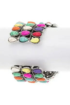 Compressed Stone Western Oversize Bangle - Whatever You Like Shop