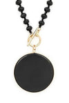 Convertible Circle Genuine Stone Pendant - Whatever You Like Shop