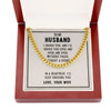 Cuban Link Chain with Length Extension: For Husband - Whatever You Like Shop