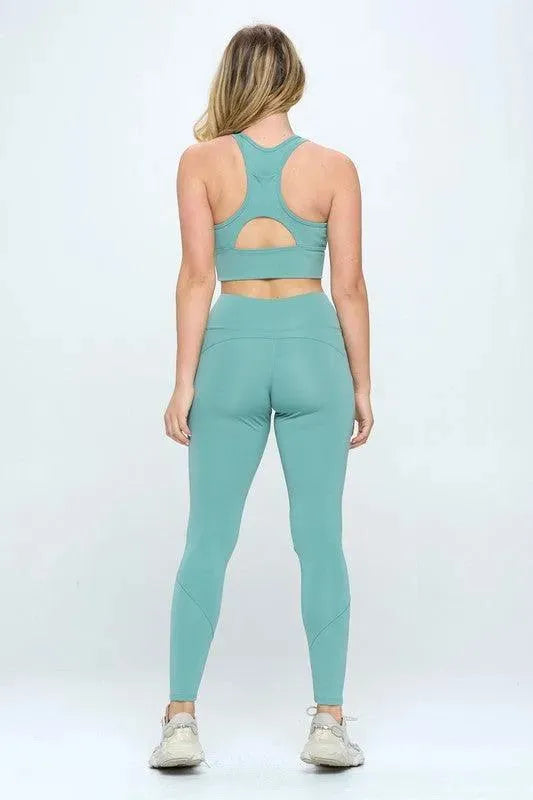 Cut-Out Detail Activewear Set - Whatever You Like Shop