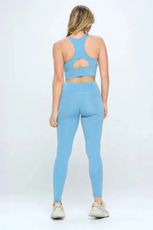 Cut-Out Detail Activewear Set - Whatever You Like Shop