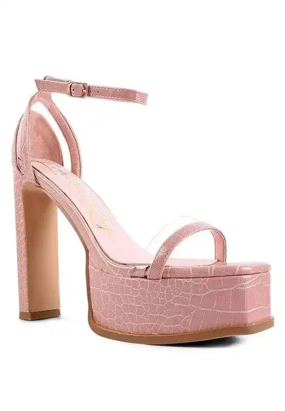 CUTLASS HIGH HEELED CHUNKY SANDALS - Whatever You Like Shop