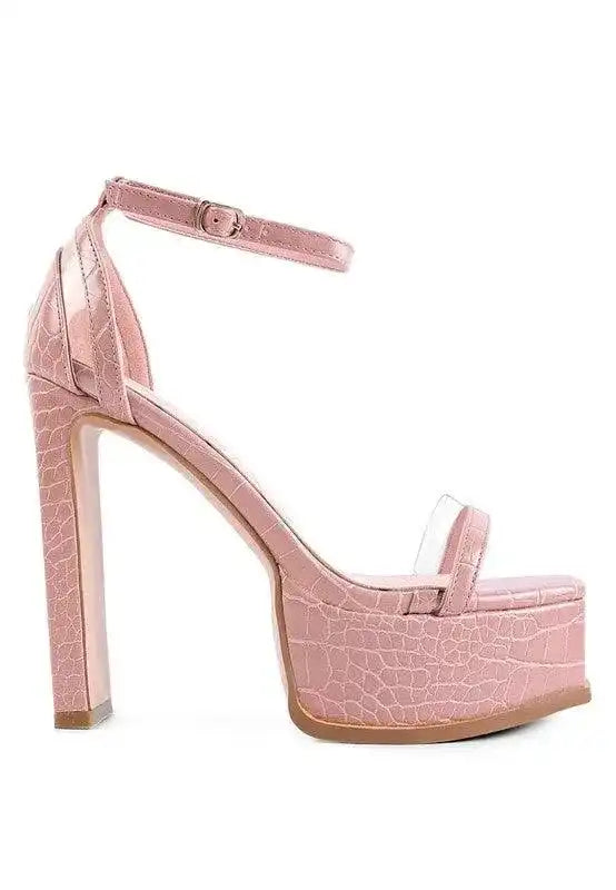 CUTLASS HIGH HEELED CHUNKY SANDALS - Whatever You Like Shop