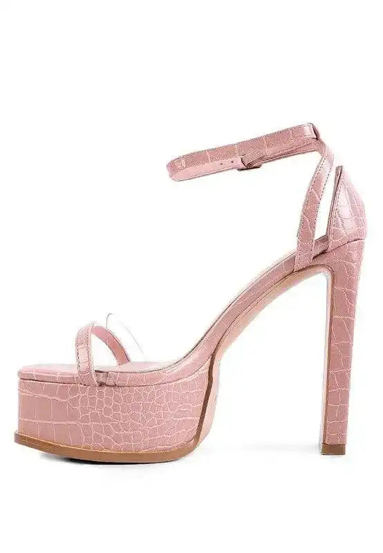 CUTLASS HIGH HEELED CHUNKY SANDALS - Whatever You Like Shop