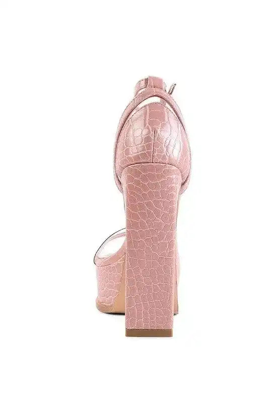 CUTLASS HIGH HEELED CHUNKY SANDALS - Whatever You Like Shop