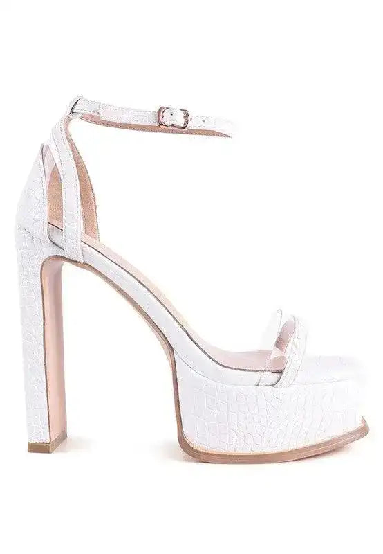 CUTLASS HIGH HEELED CHUNKY SANDALS - Whatever You Like Shop