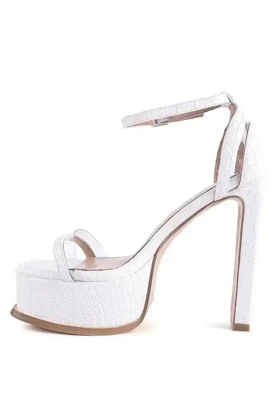 CUTLASS HIGH HEELED CHUNKY SANDALS - Whatever You Like Shop