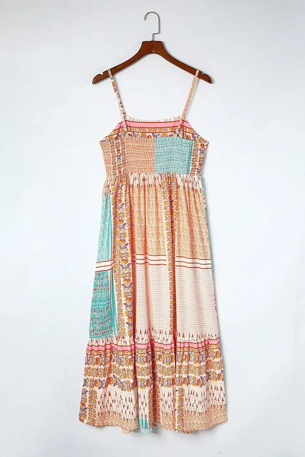 Printed Square Neck Cami Dress - Whatever You Like Shop
