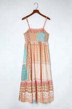 Printed Square Neck Cami Dress - Whatever You Like Shop