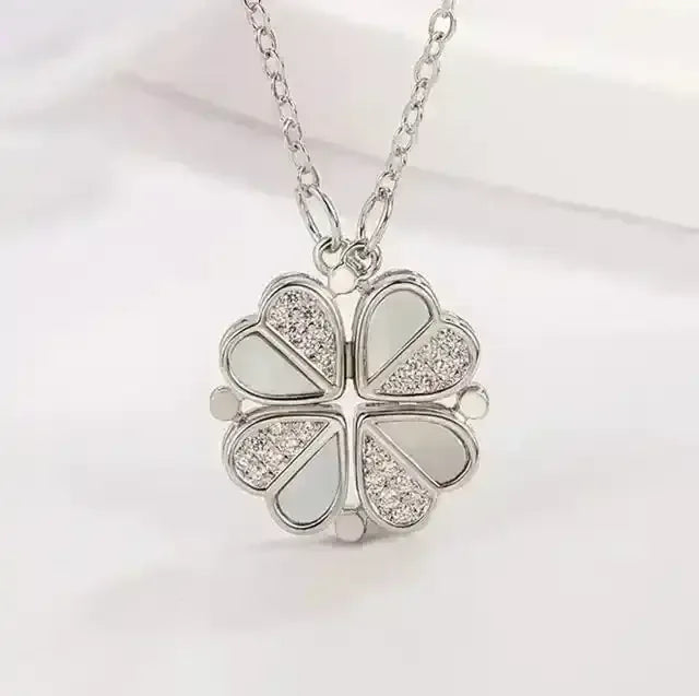 Clover Heart Shape Necklace - Whatever You Like Shop