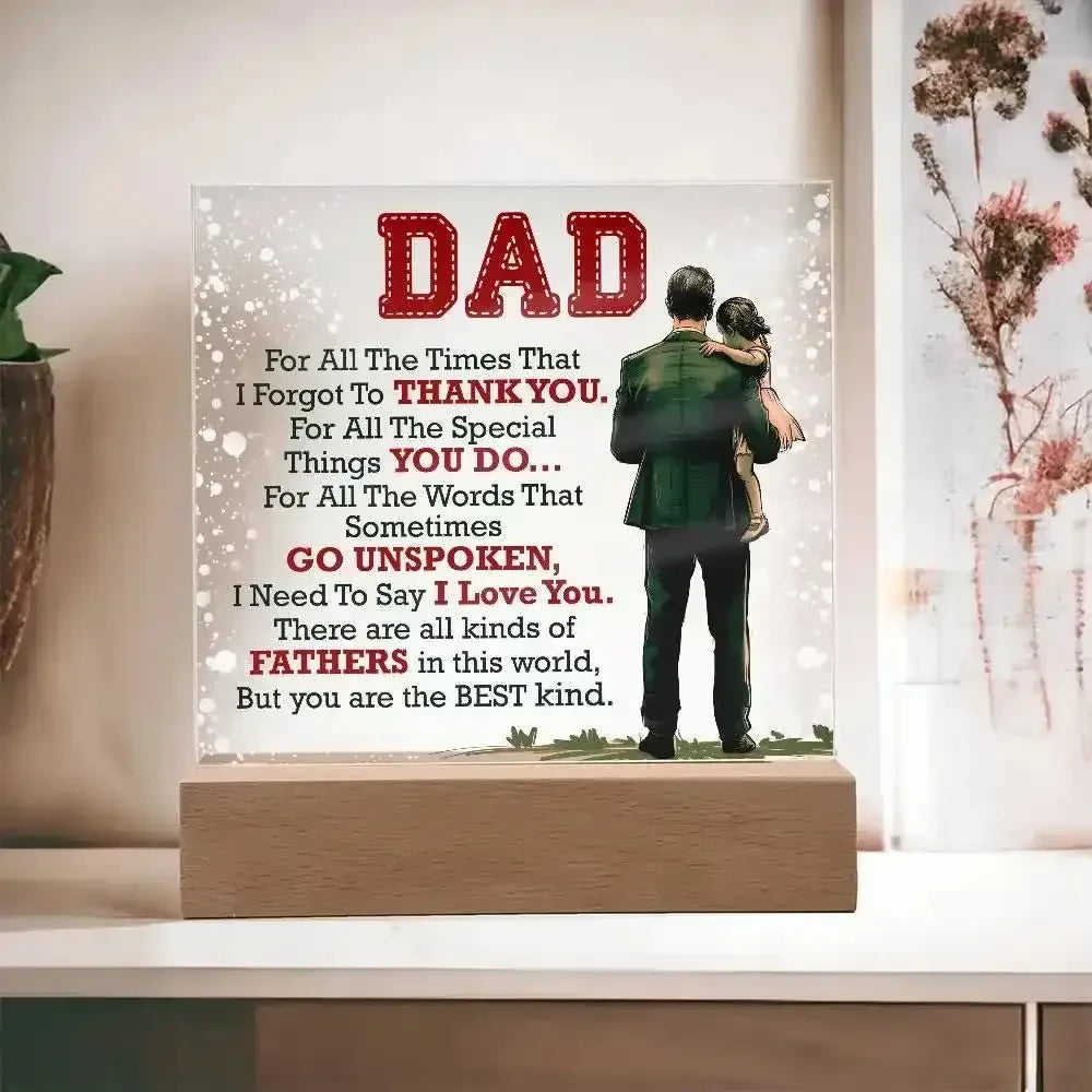 Dad Acrylic Square Plaque - Whatever You Like Shop