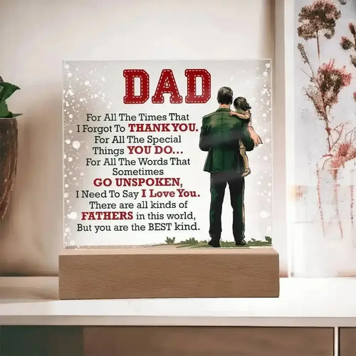 Dad Acrylic Square Plaque - Whatever You Like Shop