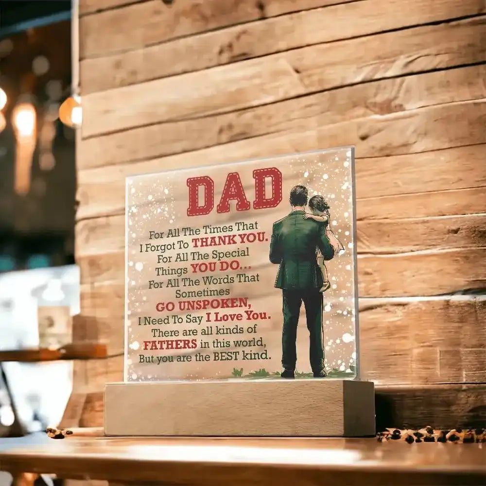 Dad Acrylic Square Plaque - Whatever You Like Shop