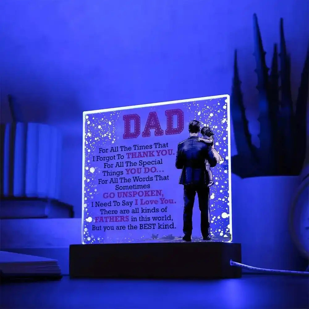 Dad Acrylic Square Plaque - Whatever You Like Shop
