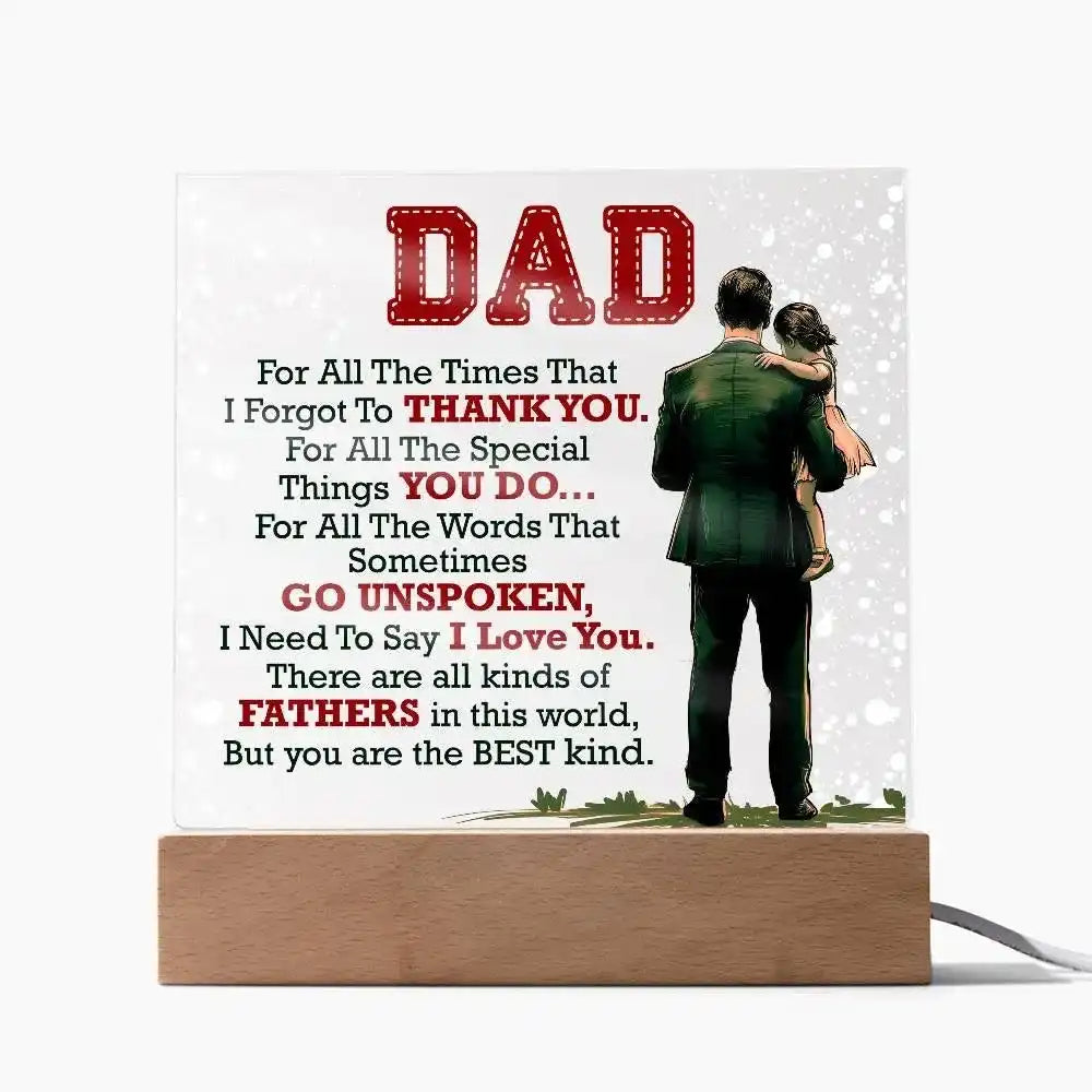 Dad Acrylic Square Plaque - Whatever You Like Shop