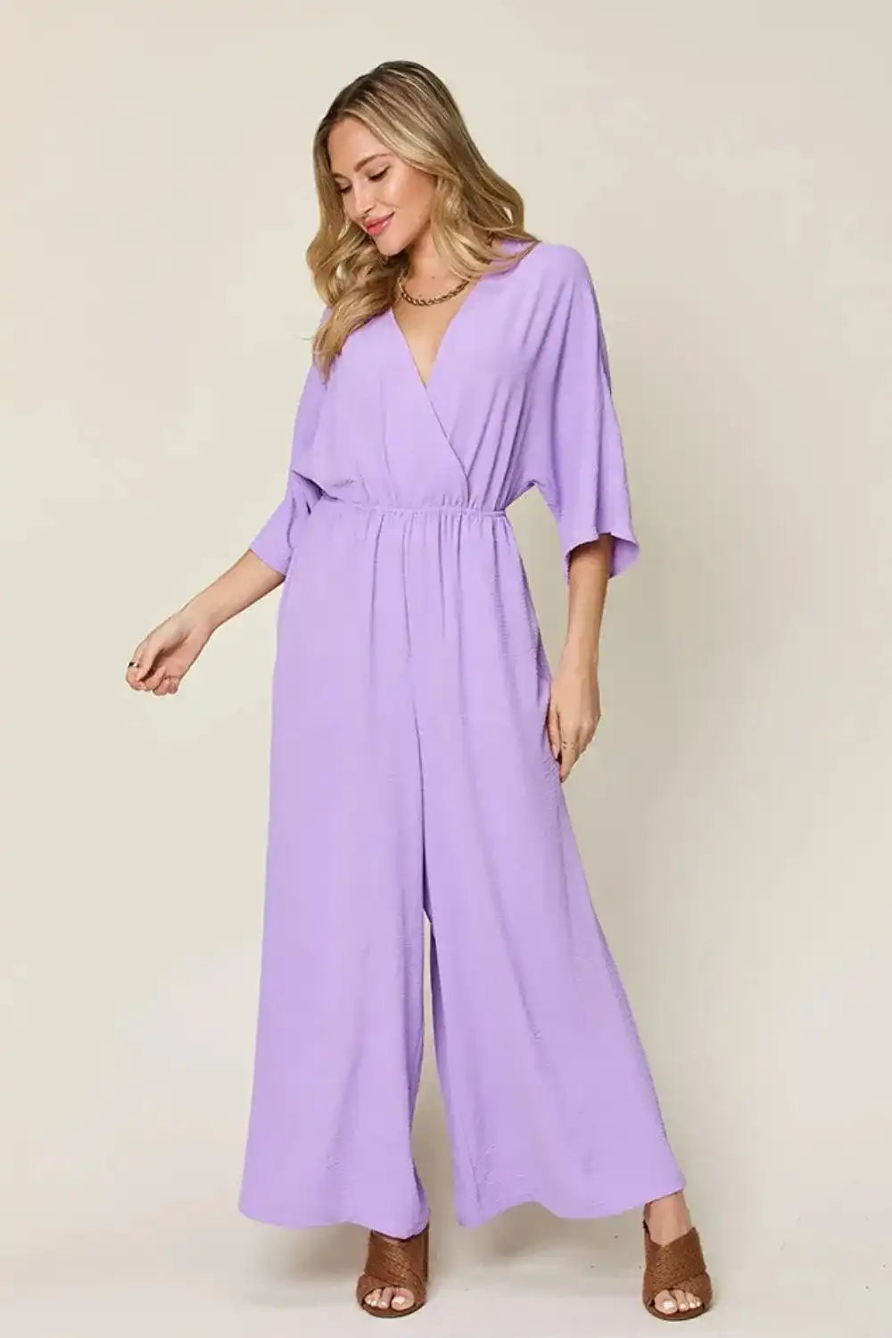 Double Take Jumpsuit with Pockets - Whatever You Like Shop