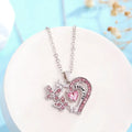 Rhinestone Butterfly Love Necklace - Whatever You Like Shop