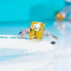 925 Colorful Rectangular Rhinestone Ring - Whatever You Like Shop