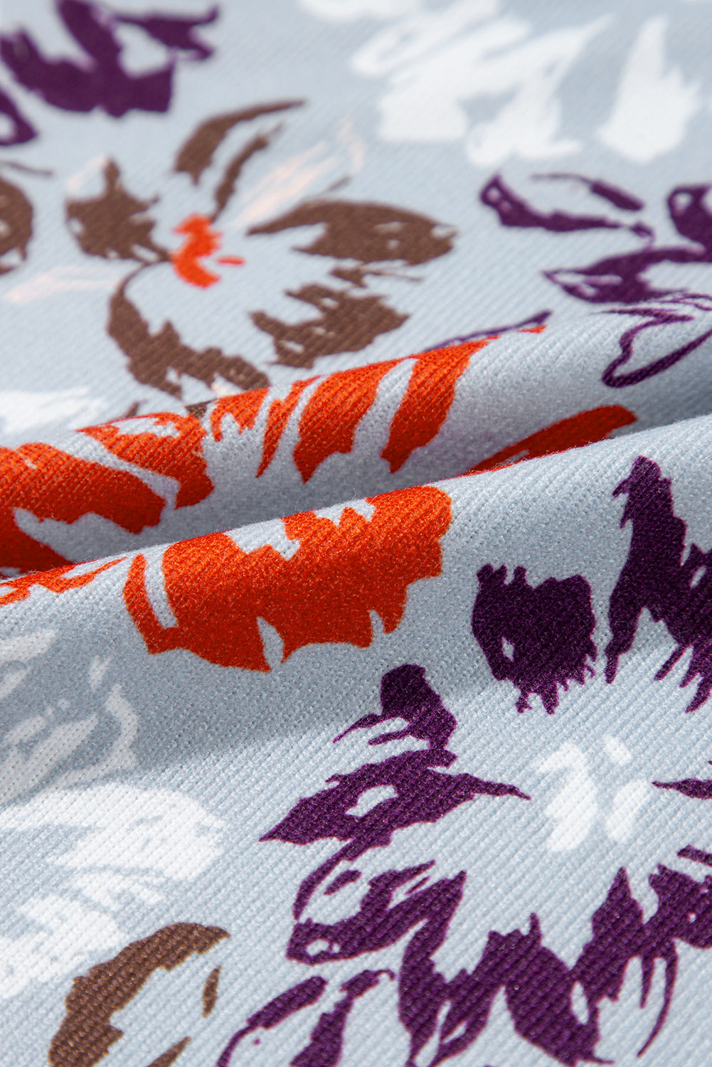 Floral Buttoned Sleeveless Wide Leg Jumpsuit