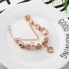 Fashion Rose Gold Charm Bracelet - Whatever You Like Shop