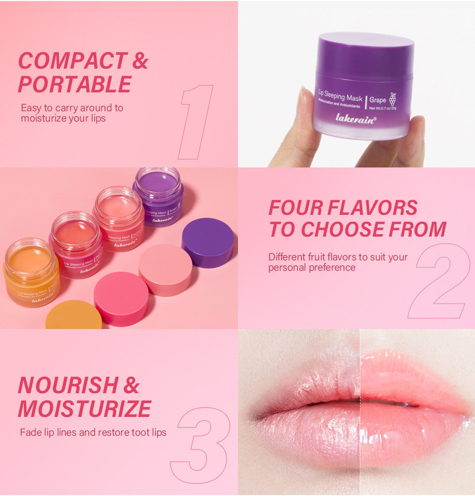 New Sleep Lip Balm Fade Lip Lines Exfoliating Skin Nourishing And Hydrating