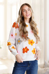 Falling Flowers Floral Sweater - Whatever You Like Shop