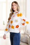 Falling Flowers Floral Sweater - Whatever You Like Shop