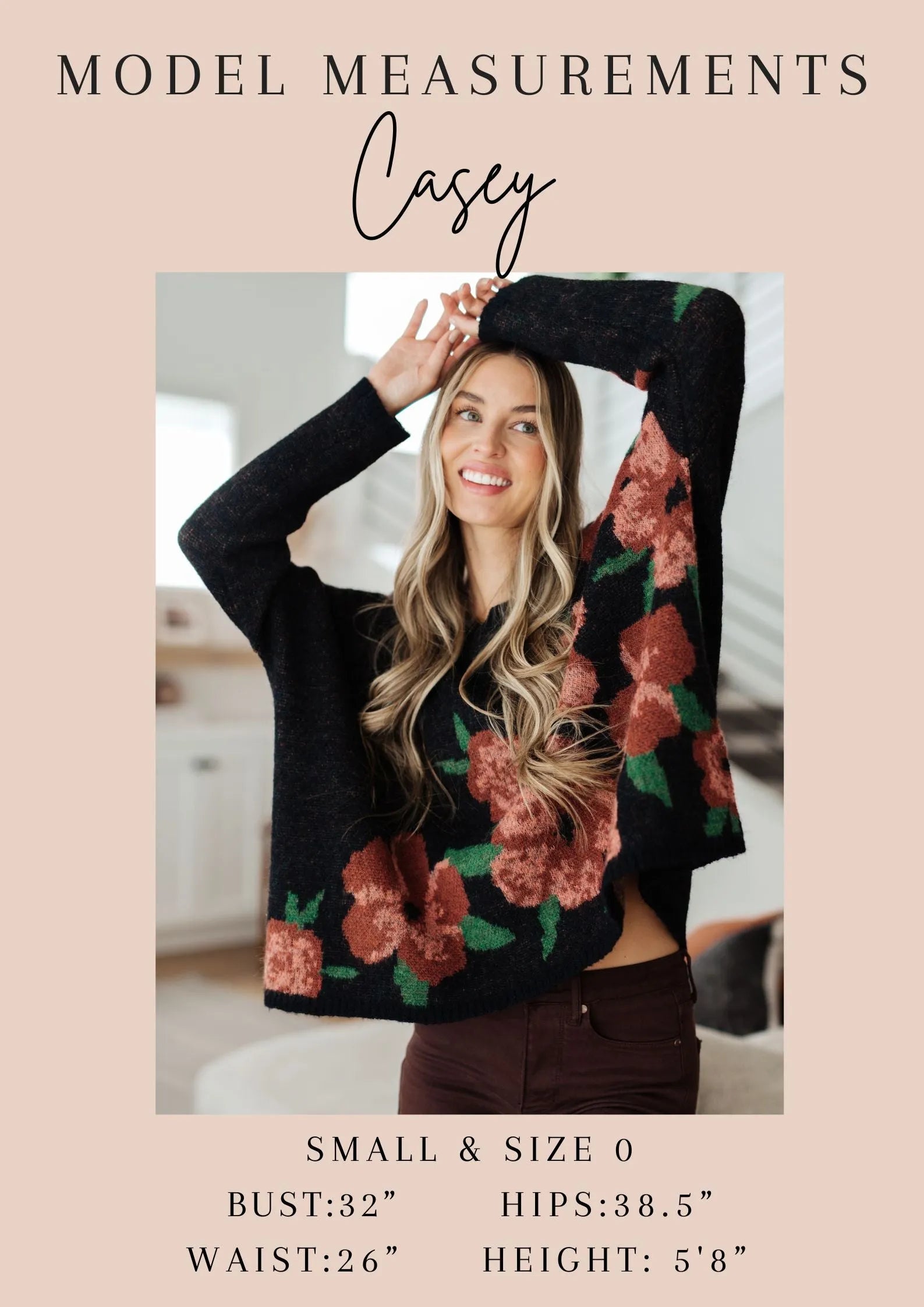 Falling Flowers Floral Sweater - Whatever You Like Shop