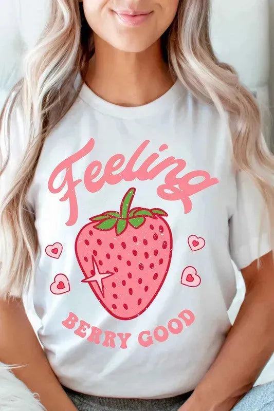 FEELING BERRY GOOD GRAPHIC TEE - Whatever You Like Shop