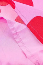 Floral Puff Sleeve Frill Neckline Blouse - Whatever You Like Shop