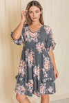 Floral Ruffle Dress - Whatever You Like Shop