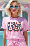 Floral USA Graphic T Shirts - Whatever You Like Shop