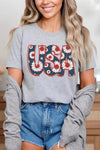 Floral USA Graphic T Shirts - Whatever You Like Shop