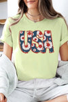 Floral USA Graphic T Shirts - Whatever You Like Shop