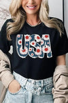 Floral USA Graphic T Shirts - Whatever You Like Shop