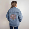 Football Mom Oversized Women's DTG Denim Jacket - Whatever You Like Shop