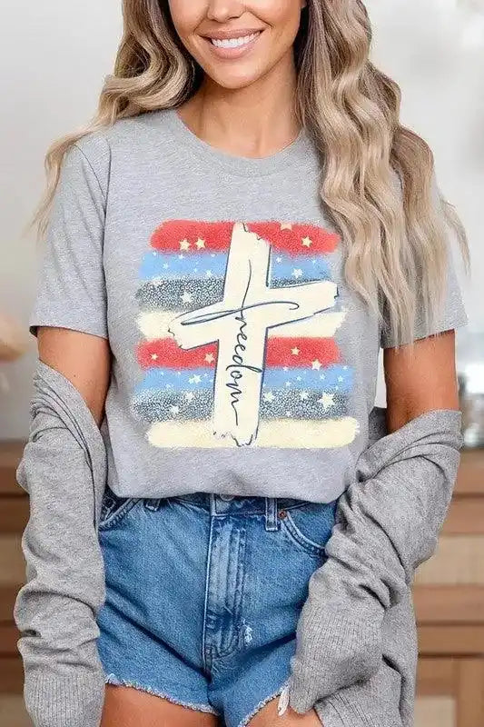 Freedom Cross Graphic T Shirts - Whatever You Like Shop
