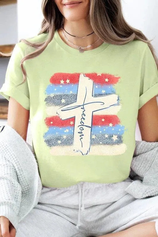 Freedom Cross Graphic T Shirts - Whatever You Like Shop