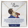 Gifts for Daughter: Love Knot Necklace-Love Dad - Whatever You Like Shop