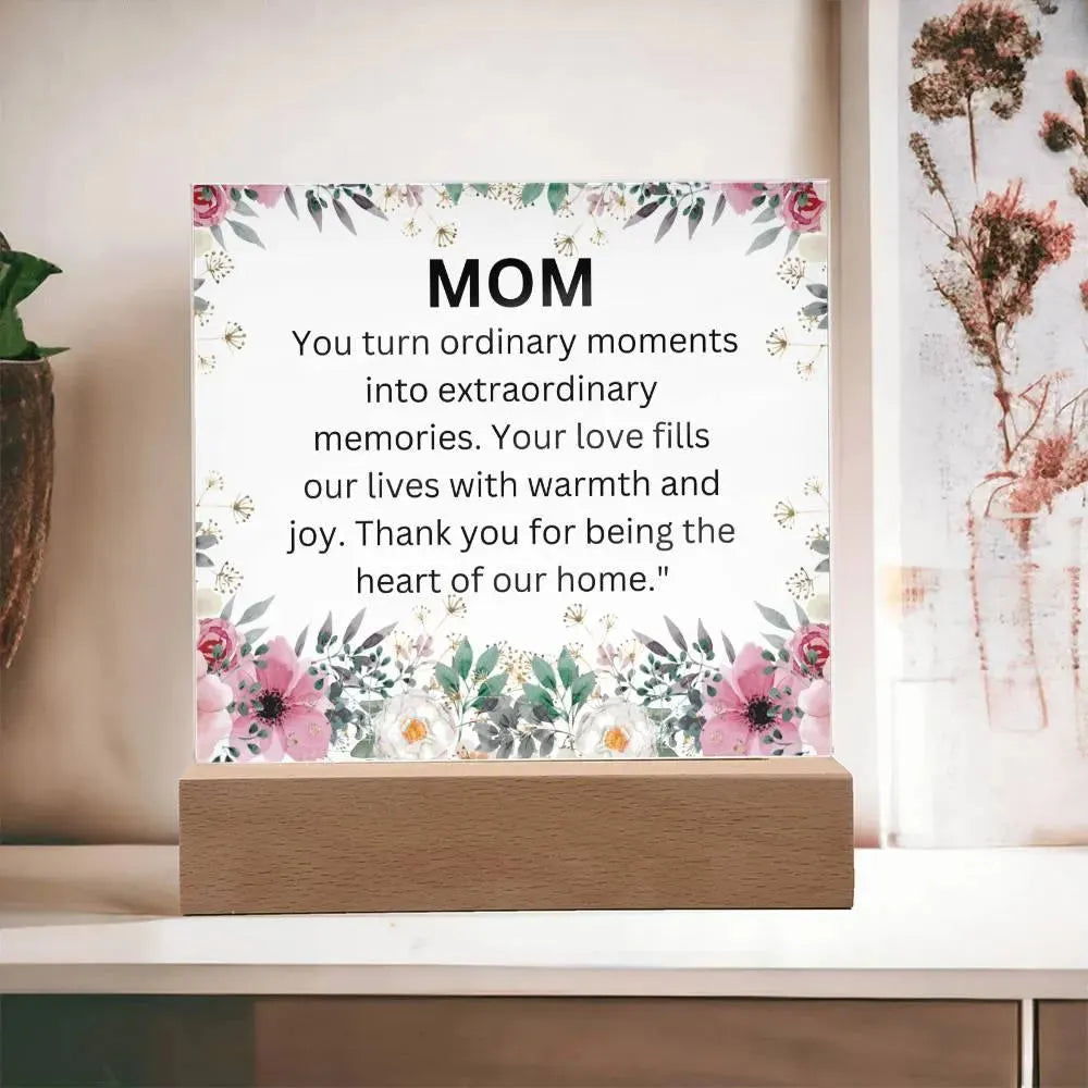 Gifts for Mom: Acrylic Square Plaque - Whatever You Like Shop