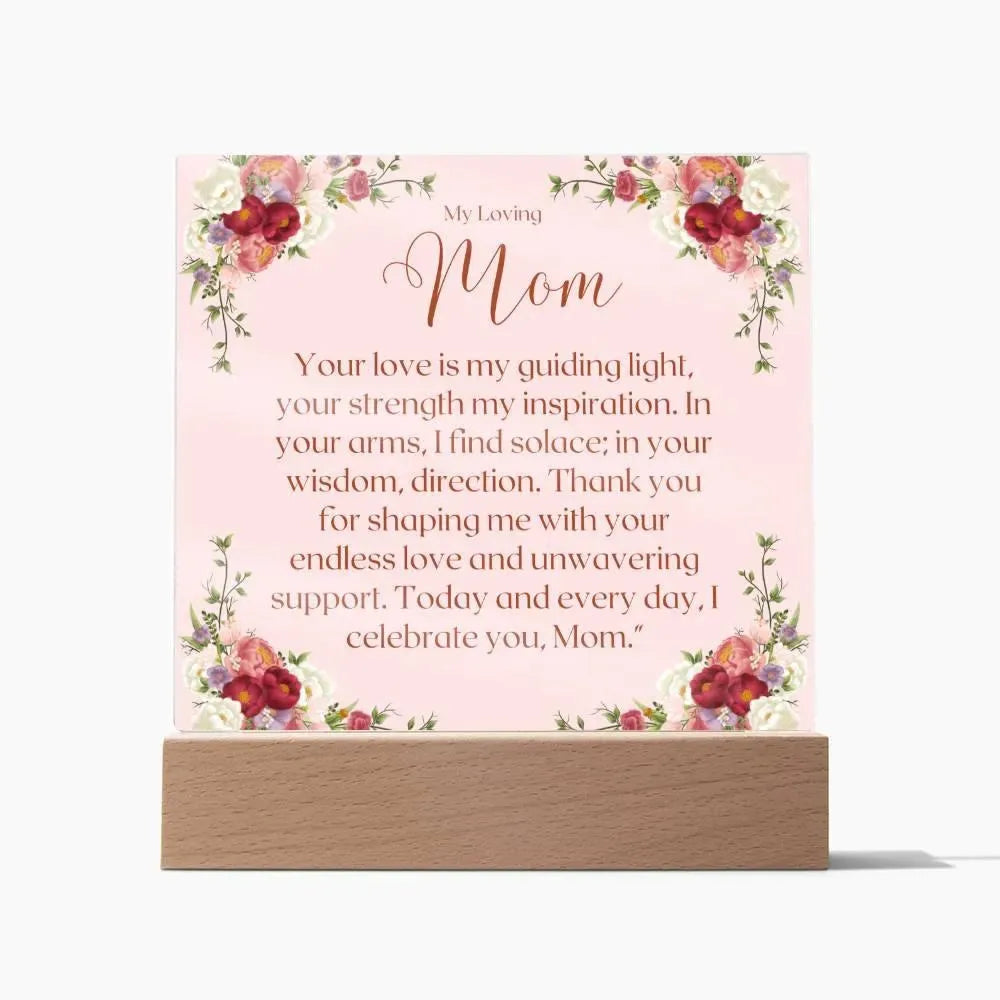 Gifts for Mom: Acrylic Square Plaque - Whatever You Like Shop