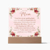 Gifts for Mom: Acrylic Square Plaque - Whatever You Like Shop