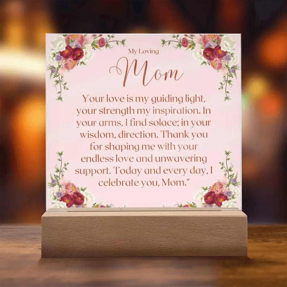 Gifts for Mom: Acrylic Square Plaque - Whatever You Like Shop