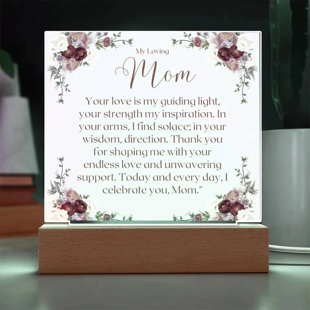 Gifts for Mom: Acrylic Square Plaque - Whatever You Like Shop