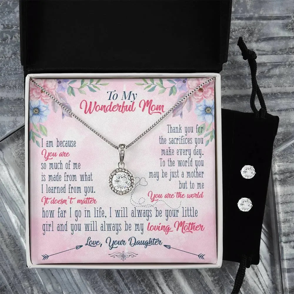 Gifts for Mom: Eternal Hope Necklace and Earring Set - Whatever You Like Shop