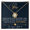 Gifts for Wife: I Want To Be Your Everything - Love Knot Necklace - Whatever You Like Shop