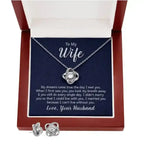 Love Knot Necklace and Earring Set | Wife - Whatever You Like Shop