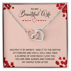 Interlocking Hearts Necklace | Beautiful Wife - Whatever You Like Shop
